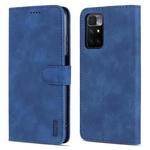 For Xiaomi Redmi 10 AZNS Skin Feel Calf Texture Horizontal Flip Leather Case with Card Slots & Holder & Wallet(Blue)