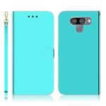 For LG K50 Imitated Mirror Surface Horizontal Flip Leather Case with Holder & Card Slots & Wallet & Lanyard(Mint Green)
