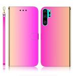 For Huawei P30 Pro Imitated Mirror Surface Horizontal Flip Leather Case with Holder & Card Slots & Wallet & Lanyard(Gradient Color)