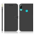 For Huawei P Smart (2019) Imitated Mirror Surface Horizontal Flip Leather Case with Holder & Card Slots & Wallet & Lanyard(Black)