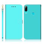 For Huawei P Smart (2019) Imitated Mirror Surface Horizontal Flip Leather Case with Holder & Card Slots & Wallet & Lanyard(Mint Green)