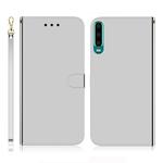 For Huawei P30 Imitated Mirror Surface Horizontal Flip Leather Case with Holder & Card Slots & Wallet & Lanyard(Silver)