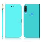 For Huawei P30 Lite / Nova 4e Imitated Mirror Surface Horizontal Flip Leather Case with Holder & Card Slots & Wallet & Lanyard(Mint Green)