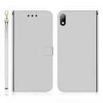 For Huawei Y5 (2019) / Honor 8s Imitated Mirror Surface Horizontal Flip Leather Case with Holder & Card Slots & Wallet & Lanyard(Silver)