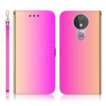 For Motorola Moto G7 Power Imitated Mirror Surface Horizontal Flip Leather Case with Holder & Card Slots & Wallet & Lanyard(Gradient Color)
