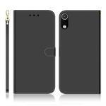 For Xiaomi Redmi 7A Imitated Mirror Surface Horizontal Flip Leather Case with Holder & Card Slots & Wallet & Lanyard(Black)