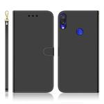 For Xiaomi Redmi Note 7S / Note 7 Imitated Mirror Surface Horizontal Flip Leather Case with Holder & Card Slots & Wallet & Lanyard(Black)