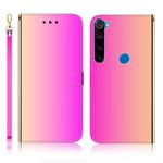 For Xiaomi Redmi Note 8 Imitated Mirror Surface Horizontal Flip Leather Case with Holder & Card Slots & Wallet & Lanyard(Gradient Color)