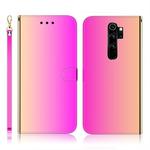 For Xiaomi Redmi Note 8 Pro Imitated Mirror Surface Horizontal Flip Leather Case with Holder & Card Slots & Wallet & Lanyard(Gradient Color)