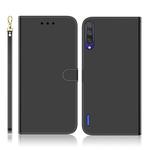 For Xiaomi Mi CC9e / A3 Imitated Mirror Surface Horizontal Flip Leather Case with Holder & Card Slots & Wallet & Lanyard(Black)