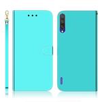 For Xiaomi Mi CC9e / A3 Imitated Mirror Surface Horizontal Flip Leather Case with Holder & Card Slots & Wallet & Lanyard(Mint Green)