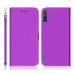 For Xiaomi Mi CC9e / A3 Imitated Mirror Surface Horizontal Flip Leather Case with Holder & Card Slots & Wallet & Lanyard(Purple)
