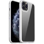 For iPhone 11 Pro MG Series Carbon Fiber TPU + Clear PC Four-corner Airbag Shockproof Case (White)