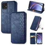 For Huawei Maimang 10 SE Cubic Grid Pressed Horizontal Flip Magnetic PU Leather Case with Holder & Card Slots & Wallet(Blue)