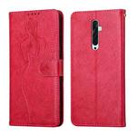 For OPPO Reno2 F Beauty Girl Embossing Pattern Horizontal Flip Leather Case with Holder & Card Slot & Wallet & Photo Frame(Red)
