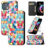 For Motorola Edge 20 Lite Colorful Magnetic Horizontal Flip PU Leather Case with Holder & Card Slot & Wallet(Magic Space)