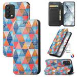 For OPPO Realme GT Master Colorful Magnetic Horizontal Flip PU Leather Case with Holder & Card Slot & Wallet(Rhombus Mandala)