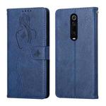 For Xiaomi Redmi K20 Beauty Girl Embossing Pattern Horizontal Flip Leather Case with Holder & Card Slot & Wallet & Photo Frame(Blue)