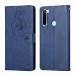 For Xiaomi Redmi Note 8T Beauty Girl Embossing Pattern Horizontal Flip Leather Case with Holder & Card Slot & Wallet & Photo Frame(Blue)