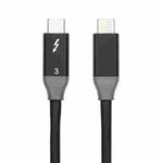 100W USB-C / Type-C 4.0 Male to USB-C / Type-C 4.0 Male Two-color Full-function Data Cable for Thunderbolt 3, Cable Length:0.61m