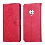 For vivo S1 Pro Beauty Girl Embossing Pattern Horizontal Flip Leather Case with Holder & Card Slot & Wallet & Photo Frame(Red)