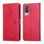 For vivo Y51 / Y31 Beauty Girl Embossing Pattern Horizontal Flip Leather Case with Holder & Card Slot & Wallet & Photo Frame(Red)