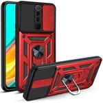 For Xiaomi Redmi 9 Sliding Camera Cover Design TPU+PC Protective Case(Red)
