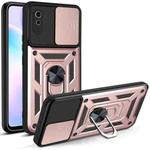 For Xiaomi Redmi 9A Sliding Camera Cover Design TPU+PC Protective Case(Rose Gold)