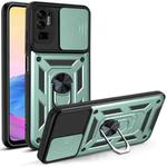 For Xiaomi Redmi Note 10 5G Sliding Camera Cover Design TPU+PC Protective Case(Dark Green)