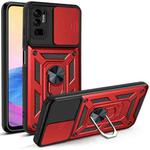 For Xiaomi Redmi Note 10 5G Sliding Camera Cover Design TPU+PC Protective Case(Red)