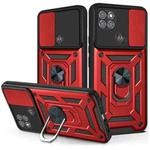 For Motorola Moto G9 Power Sliding Camera Cover Design TPU+PC Protective Case(Red)