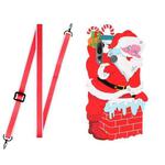 For Xiaomi Redmi Note 7 Christmas Series Silicone Shockproof Case with Neck Lanyard(Santa Claus)