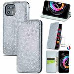 For Motorola Edge 20 Lite Blooming Mandala Embossed Pattern Magnetic Horizontal Flip Leather Case with Holder & Card Slots & Wallet(Grey)