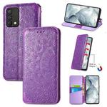 For OPPO Realme GT Master Blooming Mandala Embossed Pattern Magnetic Horizontal Flip Leather Case with Holder & Card Slots & Wallet(Purple)