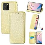 For Oukitel C21 Pro Blooming Mandala Embossed Pattern Magnetic Horizontal Flip Leather Case with Holder & Card Slots & Wallet(Yellow)