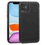 Bear Pattern TPU Phone Protective Case For iPhone 11(Transparent Black)