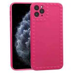 Bear Pattern TPU Phone Protective Case For iPhone 11 Pro Max(Rose Red)