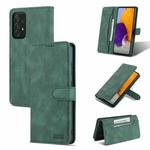 For Samsung Galaxy A52 5G / 4G AZNS Dream II Skin Feel PU+TPU Horizontal Flip Leather Case with Holder & Card Slots & Wallet(Green)