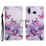 For Samsung Galaxy A10s Painted Pattern Horizontal Flip Leather Case with Holder & Card Slot & Wallet(Bright Butterfly)