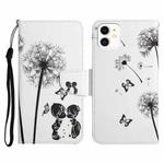 For iPhone 12 mini Painted Pattern Horizontal Flip Leather Case with Holder & Card Slot & Wallet (Dandelion)
