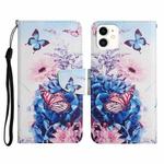 Painted Pattern Horizontal Flip Leather Case with Holder & Card Slot & Wallet For iPhone 11(Purple Butterfly)