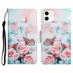 Painted Pattern Horizontal Flip Leather Case with Holder & Card Slot & Wallet For iPhone 11(Peony Butterfly)