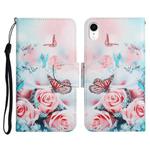 For iPhone XR Painted Pattern Horizontal Flip Leather Case with Holder & Card Slot & Wallet(Peony Butterfly)