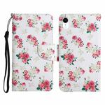 For iPhone XR Painted Pattern Horizontal Flip Leather Case with Holder & Card Slot & Wallet(Red Peony Flower)