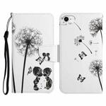 For iPhone SE 2022 / SE 2020 / 8 / 7 Painted Pattern Horizontal Flip Leather Case with Holder & Card Slot & Wallet(Dandelion)