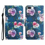 Painted Pattern Horizontal Flip Leather Case with Holder & Card Slot & Wallet For iPhone 8 Plus & 7 Plus(Fluorescent Rose)