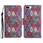 Painted Pattern Horizontal Flip Leather Case with Holder & Card Slot & Wallet For iPhone 8 Plus & 7 Plus(Prismatic Kaleidoscope)