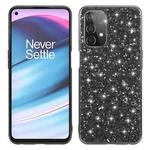 For OnePlus Nord N200 5G Glitter Powder Shockproof TPU Protective Case(Black)