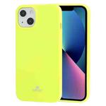 GOOSPERY JELLY TPU Fluorescence Shockproof and Scratch Case For iPhone 13 mini(Lime)