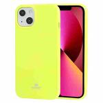 For iPhone 13 GOOSPERY JELLY TPU Fluorescence Shockproof and Scratch Case(Lime)
